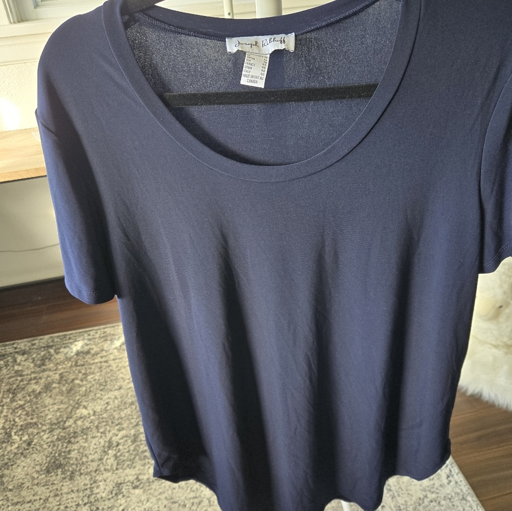 Joseph Ribkoff Navy Relaxed Short Sleeve Tee